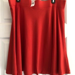Orange circle skirt from the Loft. Size XL